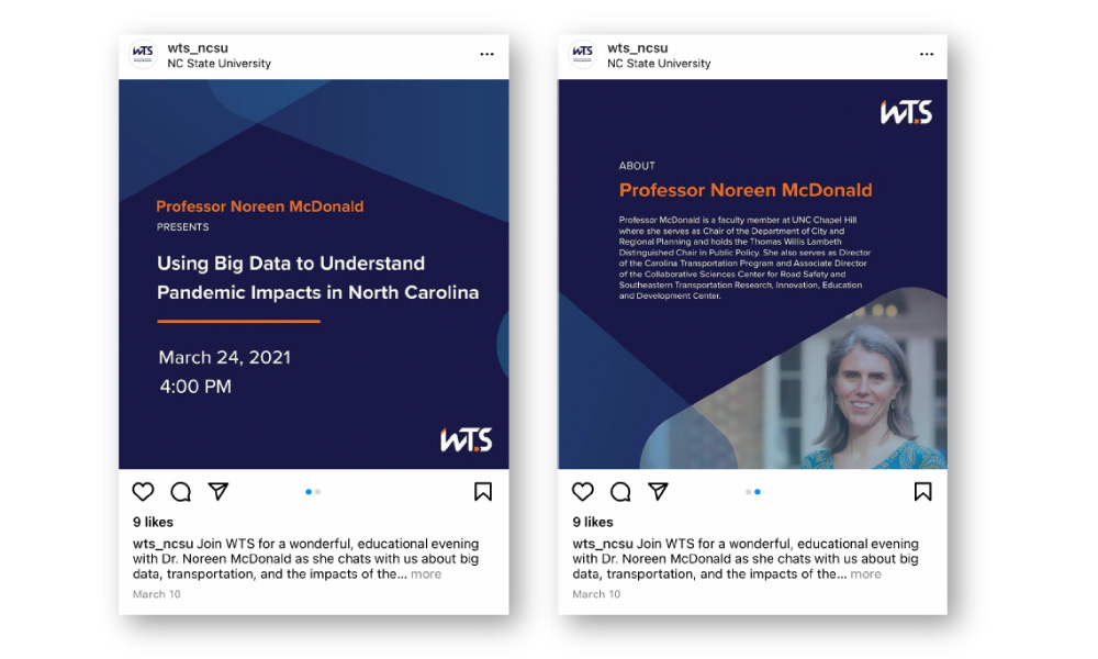 Social media graphic designs for WTS