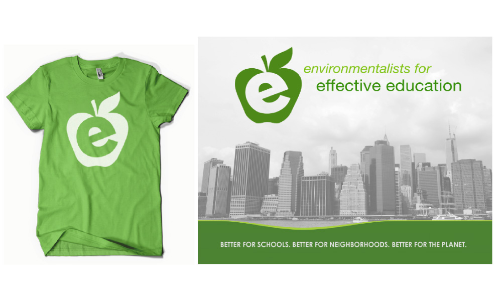 Environmentalists for Effective Education digital design and t shirt